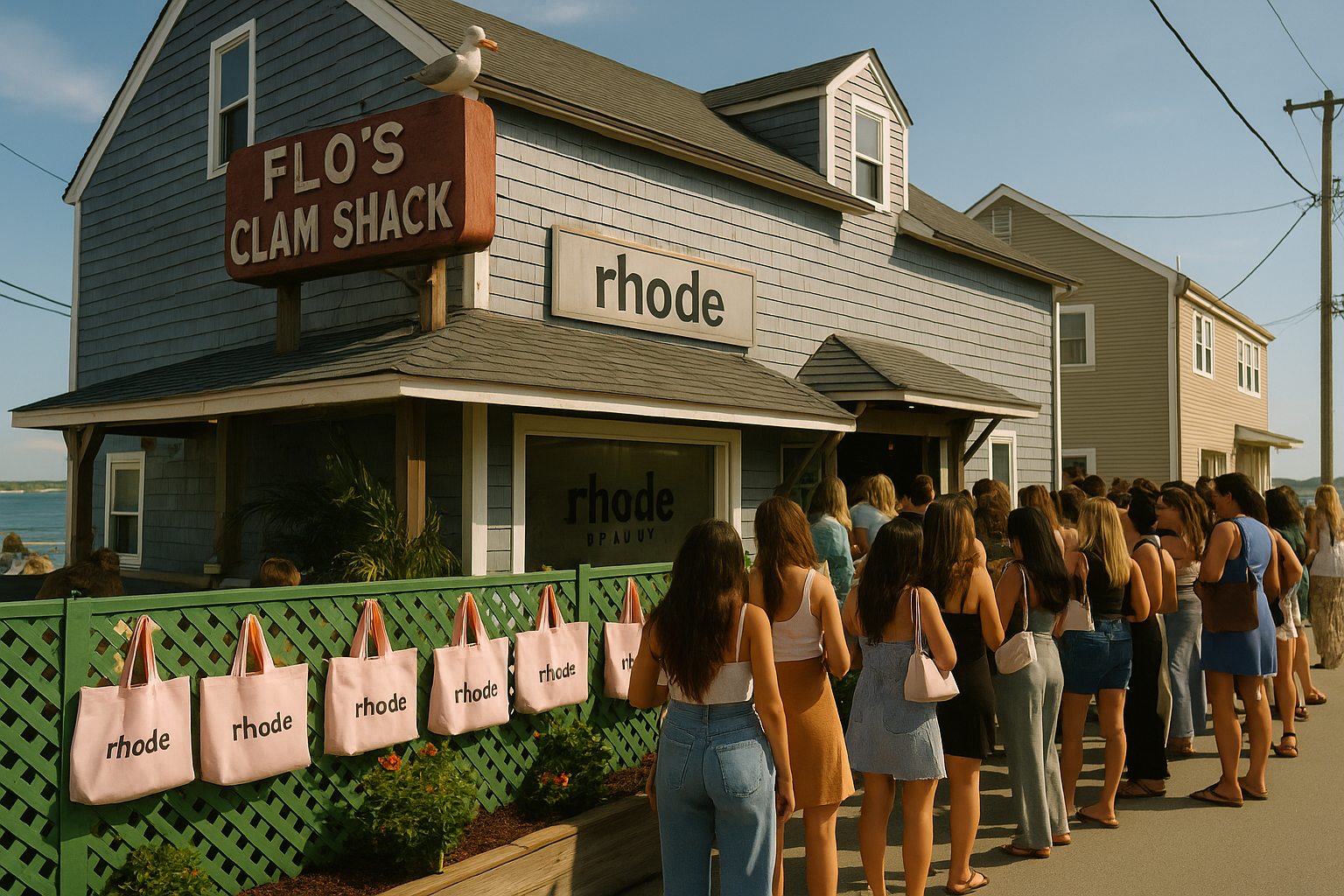 Rhode Beauty Brand Takes Over Flo's Clam Shack in Rhode Island